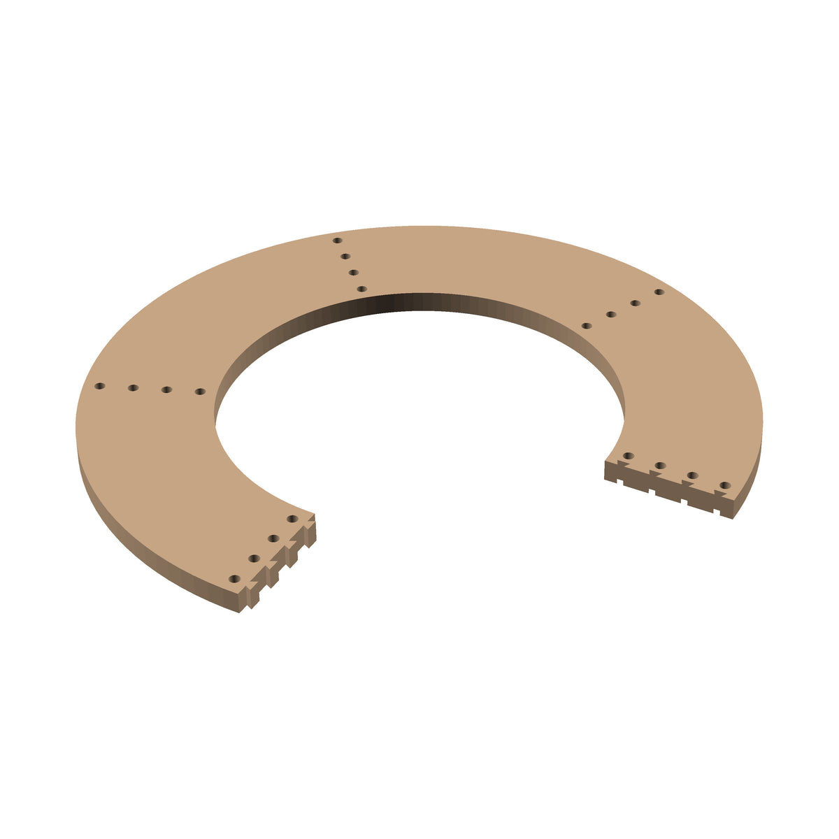 Circle  270° Cribbage Puzzle Piece