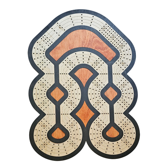 Jelly Fish 4 Lane Cribbage Board