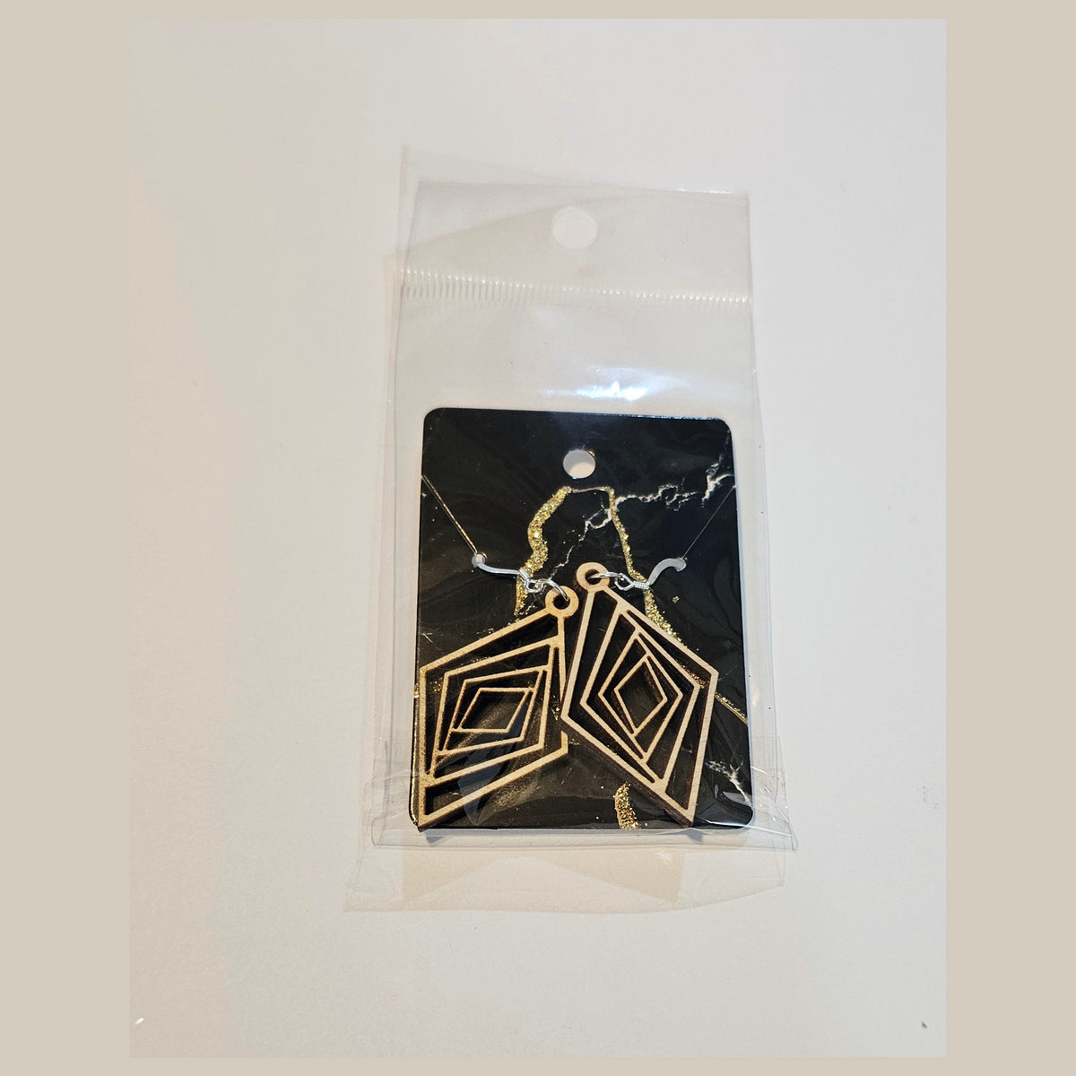 Earrings - Hardwood Sterling Silver - Laser Engraved