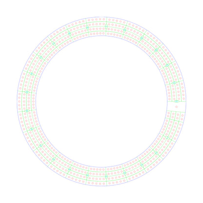 Round / Circle Cribbage Board Pattern / Template