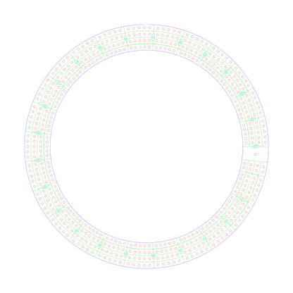 Round / Circle Cribbage Board Pattern / Template