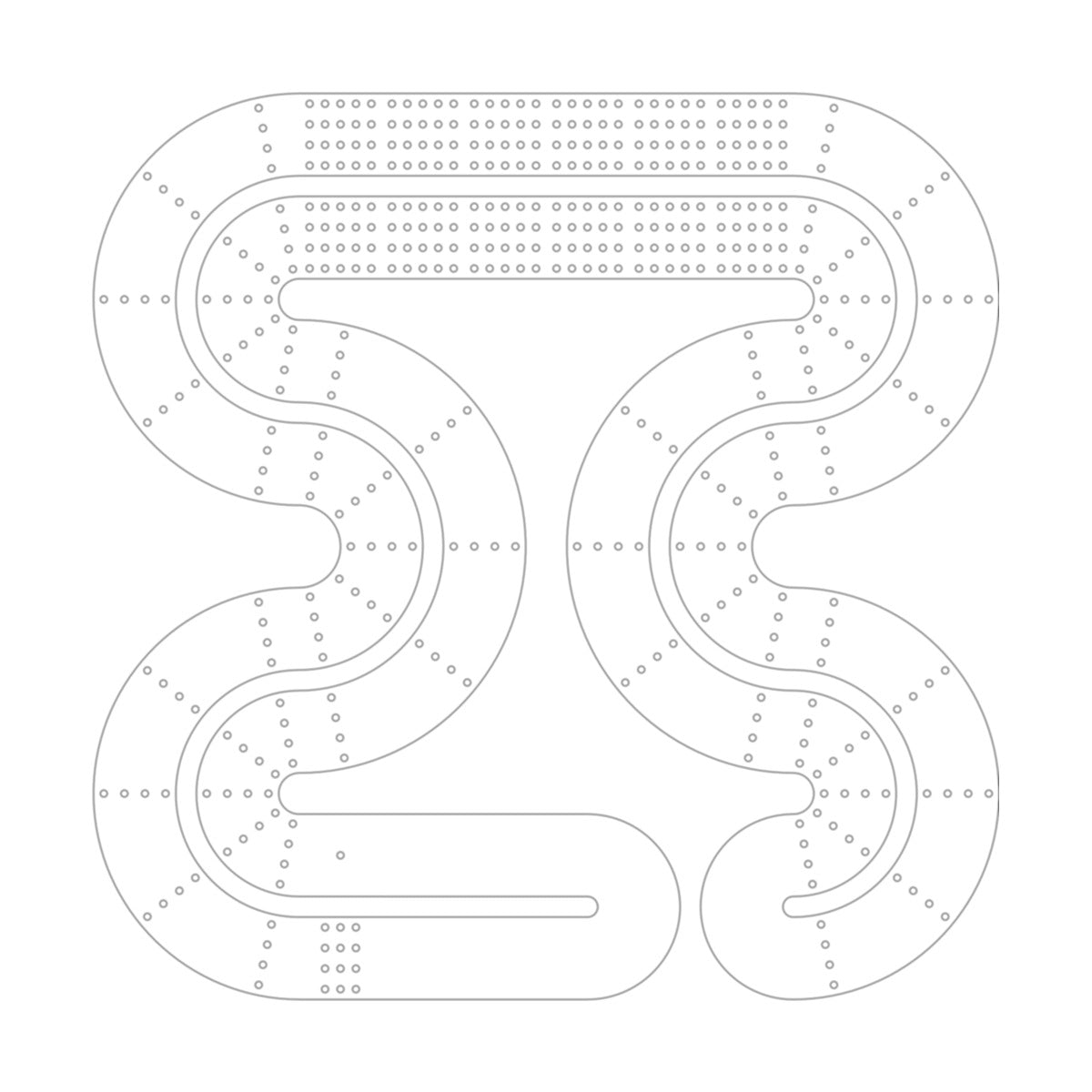 39-2 Cribbage Board Pattern / Template